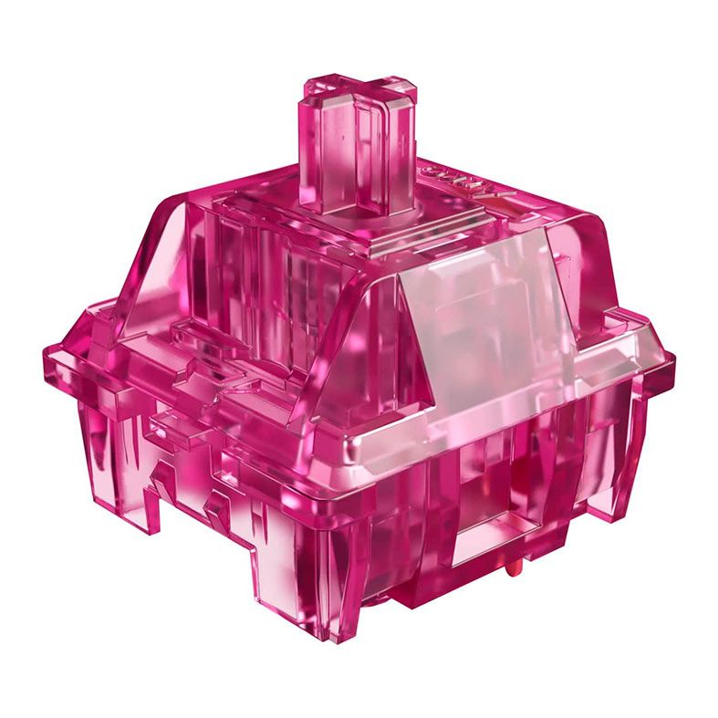 Switch Para Teclado Akko Mecanico Linear, 45 Pecas, Crystal Wine Red, AKKO-SWITCH-CWR