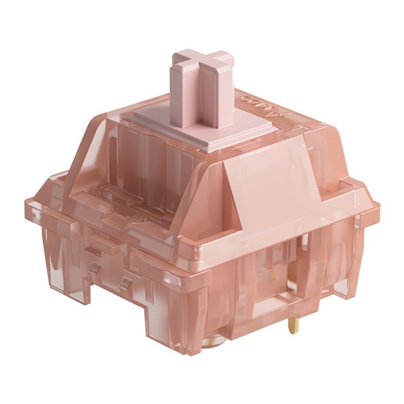 Switch Para Teclado Akko Mecanico Linear, 45 Pecas, Haze Pink, AKKO-SWITCH-HZ-PK