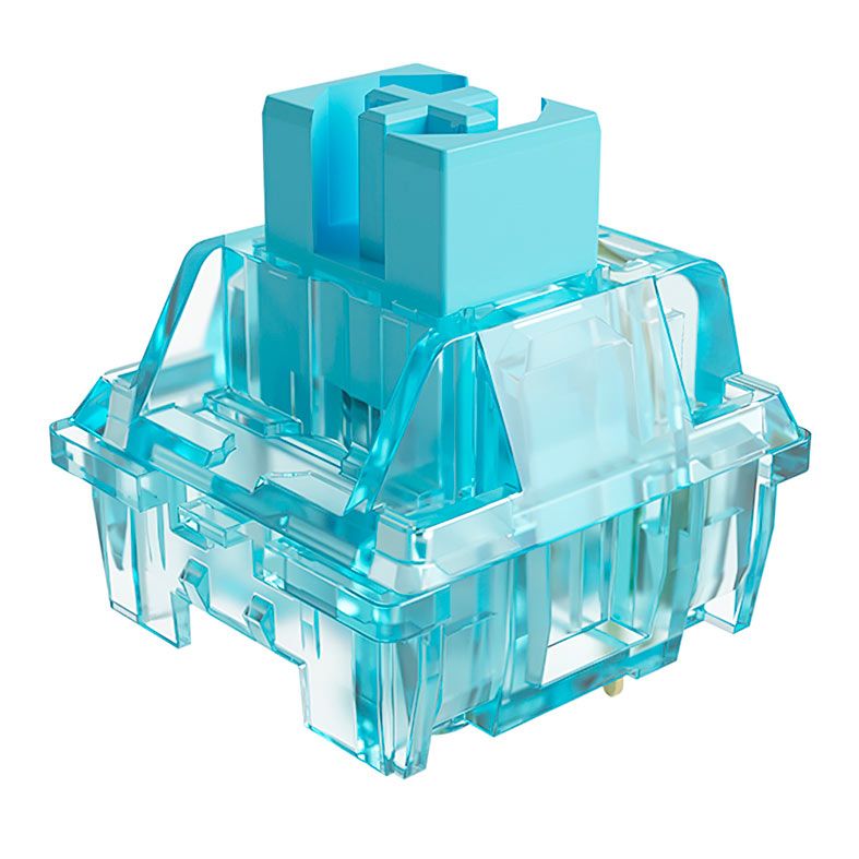 Switch Para Teclado Akko Mecânico Tactile, 45 Pecas, Jelly Blue, AKKO-SWITCH-JB