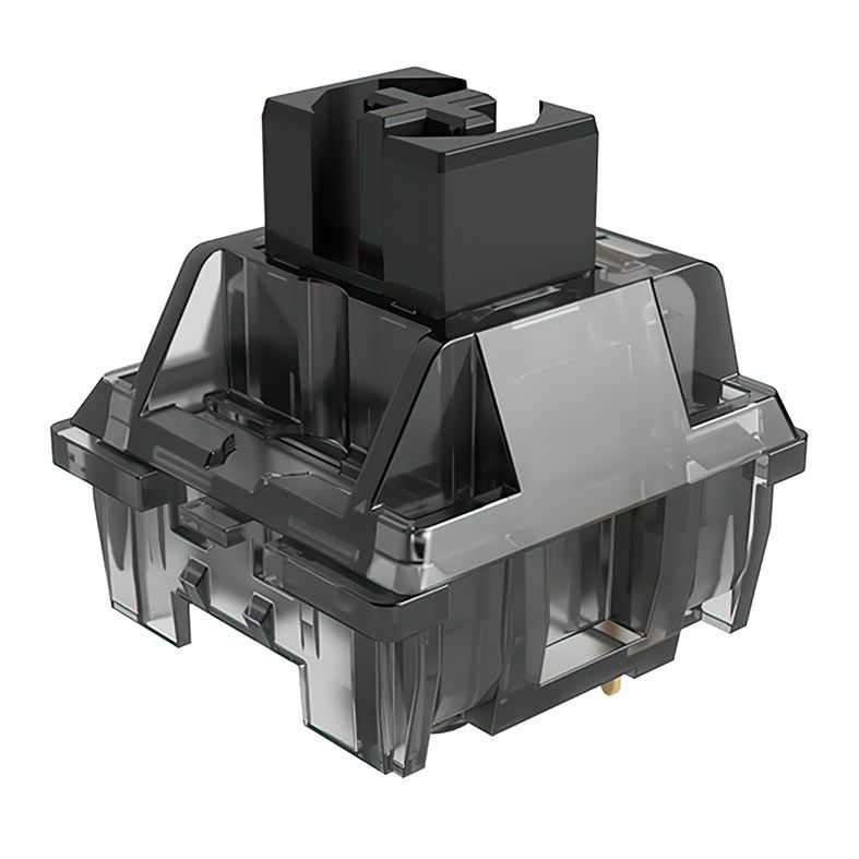Switch Para Teclado Akko Mecânico Linear, 45 Pecas, Jelly Black, AKKO-SWITCH-JBK