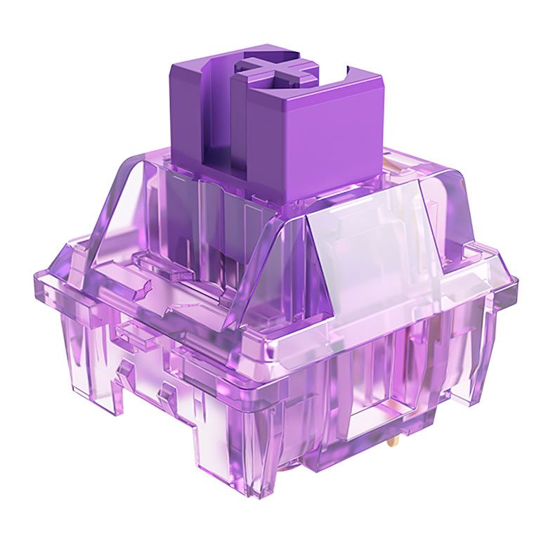 Switch Para Teclado Akko Mecânico Tactile, 45 Pecas, Jelly Purple, AKKO-SWITCH-JP
