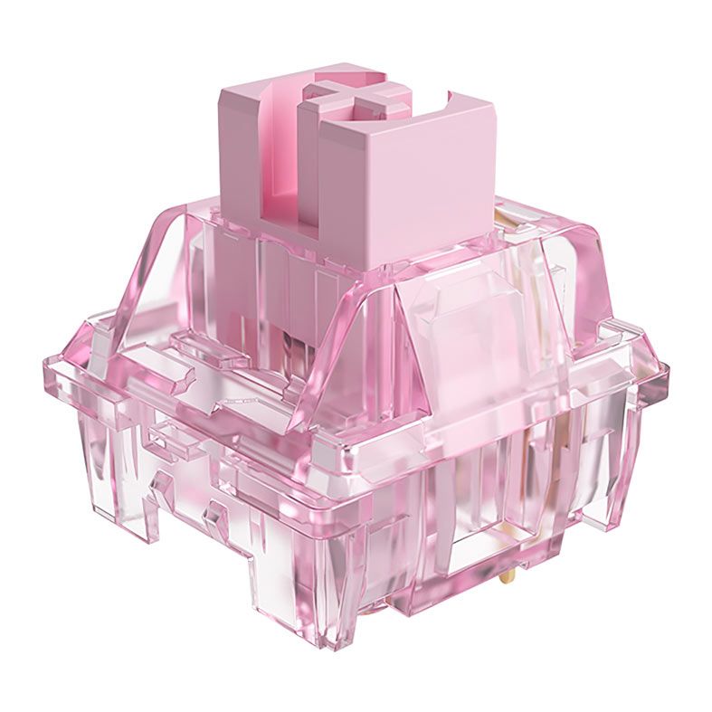 Switch Para Teclado Akko Mecânico Linear, 45 Pecas, Jelly Pink, AKKO-SWITCH-JPK