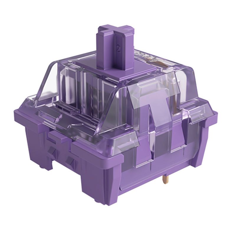 Switch Para Teclado Akko Mecânico Tactile, 45 Pecas, Lubrificado, Lavander Purple, AKKO-SWITCH-LP