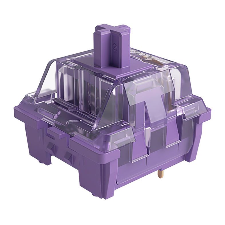 Switch Para Teclado Akko Mecânico Tactile, 45 Pecas, Lavander Purple, AKKO-SWITCH-LVP