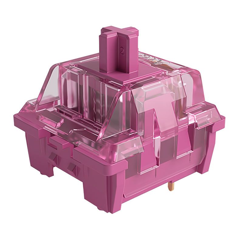 Switch Para Teclado Akko Mecânico Linear, 45 Pecas, Rose Red, AKKO-SWITCH-RO