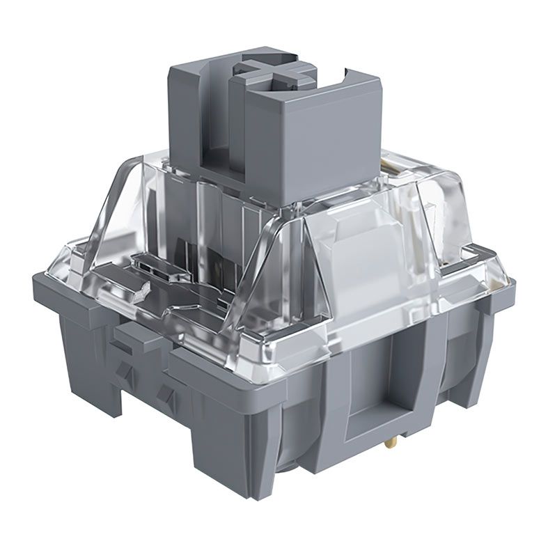 Switch Para Teclado Akko Mecânico Linear, 45 Pecas, Silver, AKKO-SWITCH-SV