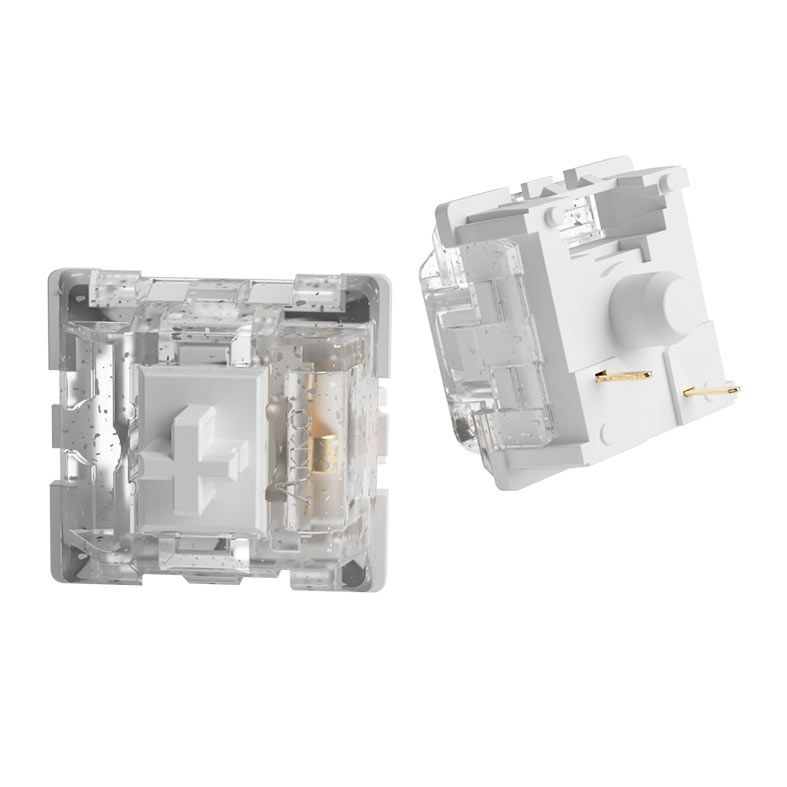 Switch Para Teclado Akko Mecanico Tactile, 45 Pecas, Wine White, AKKO-SWITCH-WNWH