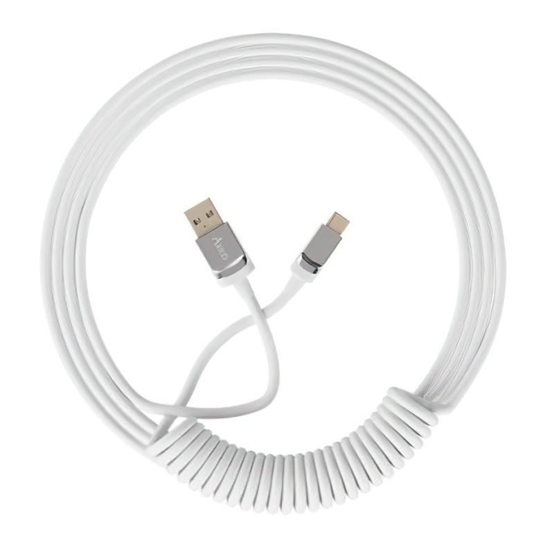 Cabo USB Akko, USB-A/USB-C, 1.5m, Branco, AKKO-WHITE