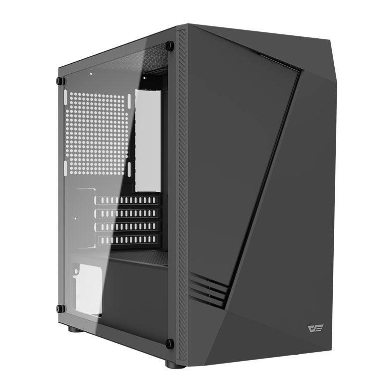 Gabinete Gamer Aigo Darkflash AL390,  ARGB, Mid-Tower, Lateral De Vidro, Preto, AL390-BK