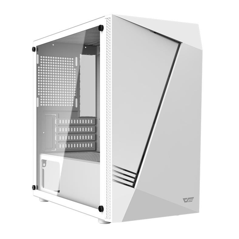 Gabinete Gamer Aigo Darkflash AL390,  ARGB, Mid-Tower, Lateral De Vidro, Branco, AL390-WH