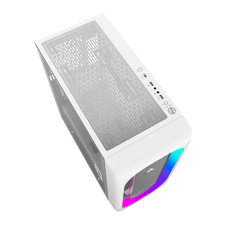 Gabinete Gamer Alseye Ai Pro, RGB, Full-Tower, Lateral de Vidro, Branco, ALSEYE-AI-PRO