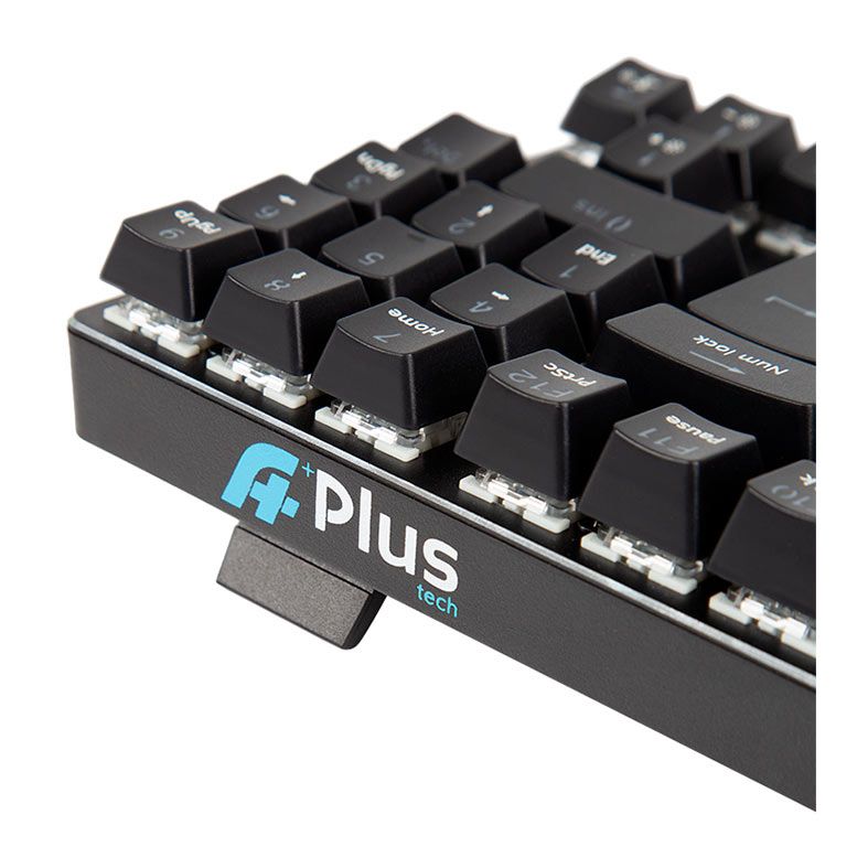 Teclado Mecanico Gamer A+ Plus Tech Barak, Rainbow, ABNT2, Switch Vermelho, USB, Preto, AP-KB-3996