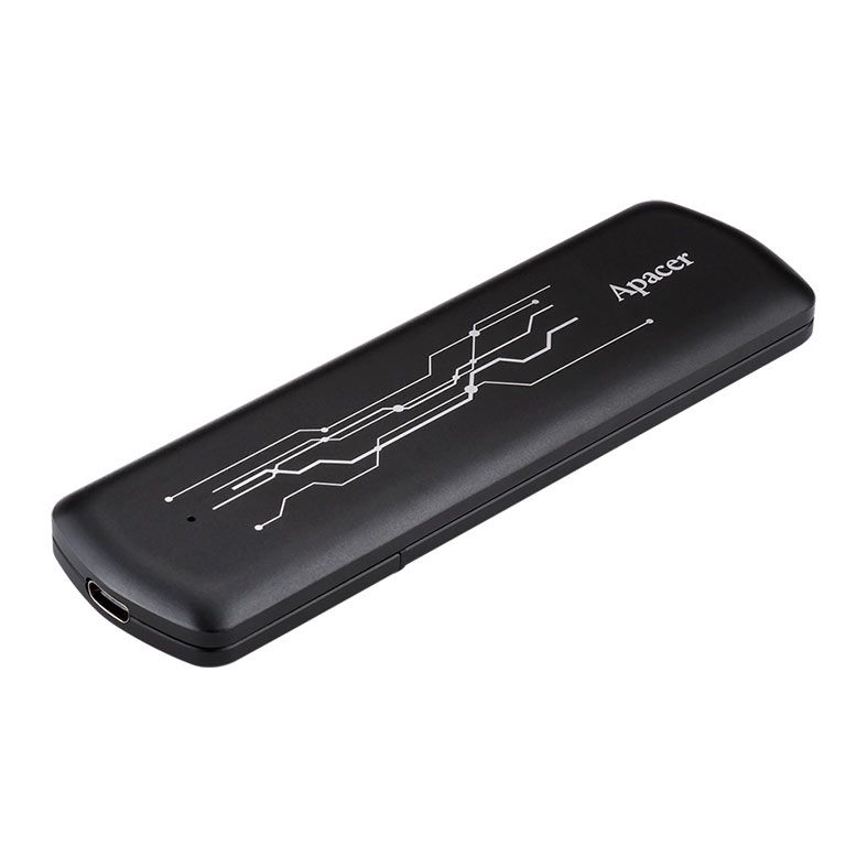 SSD Portatil Apacer AS722, 1TB, USB 3.2, Preto, AP1TBAS722B-1