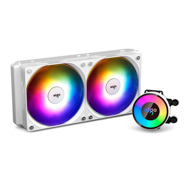 Water Cooler Aigo Darkflash AP240, ARGB, 240mm, Branco, AP240WHITE