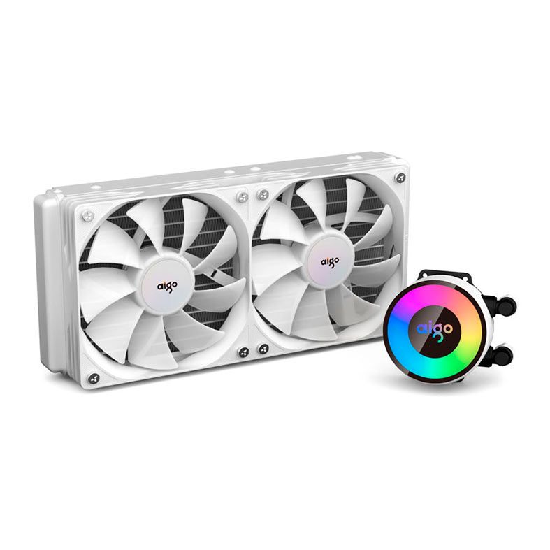 Water Cooler Aigo Darkflash AP240, ARGB, 240mm, Branco, AP240WHITE