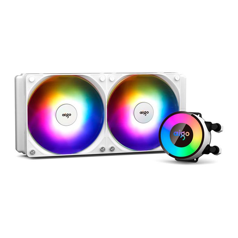Water Cooler Aigo Darkflash AP240, ARGB, 240mm, Branco, AP240WHITE