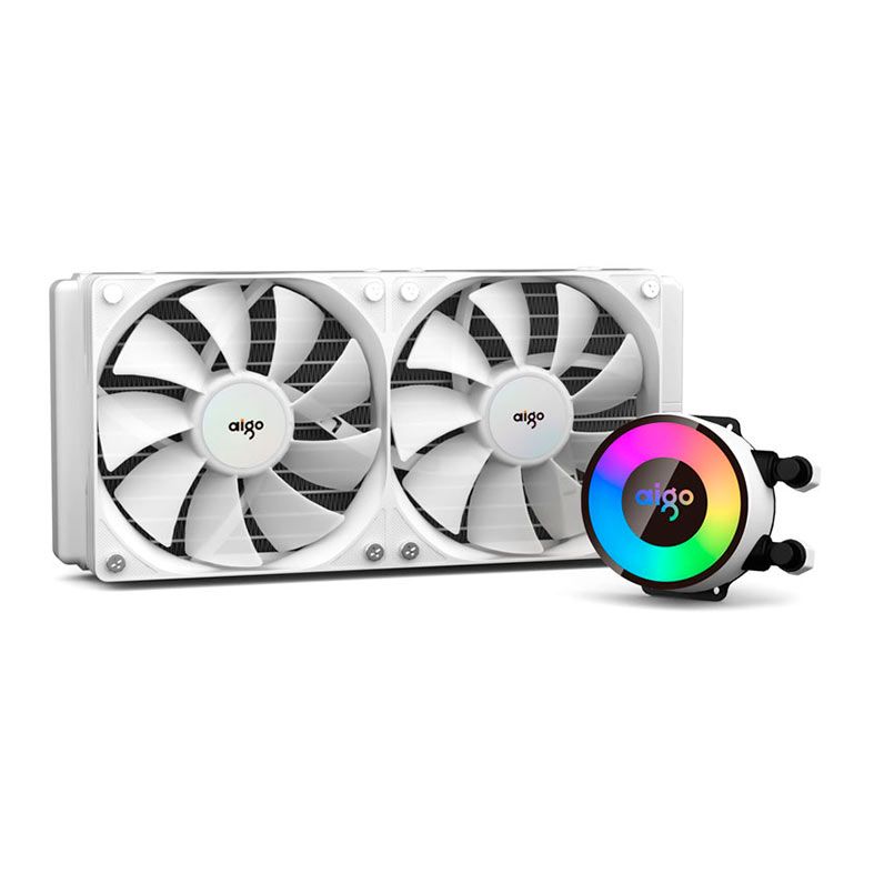 Water Cooler Aigo Darkflash AP240, ARGB, 240mm, Branco, AP240WHITE
