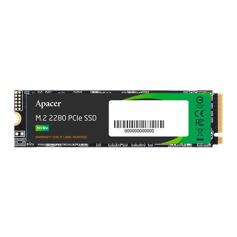 SSD Apacer AS2280P4, 256GB, M.2 2280 PCIe NVMe, Leitura 3000MB/s, Gravacao 2000MB/s, AP256GAS2280P4-1