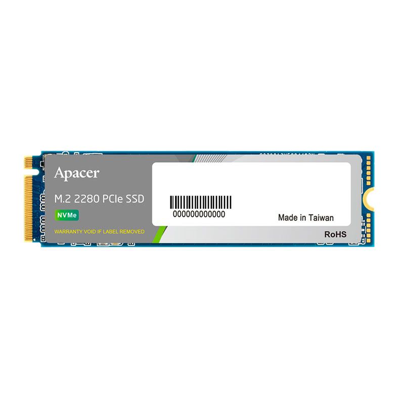 SSD NAS Apacer Endurance PP3480, 256GB, M.2 2280, PCIe NVMe, Leitura 2450MB/s, Gravacao 2000MB/s, AP256GPP3480-R