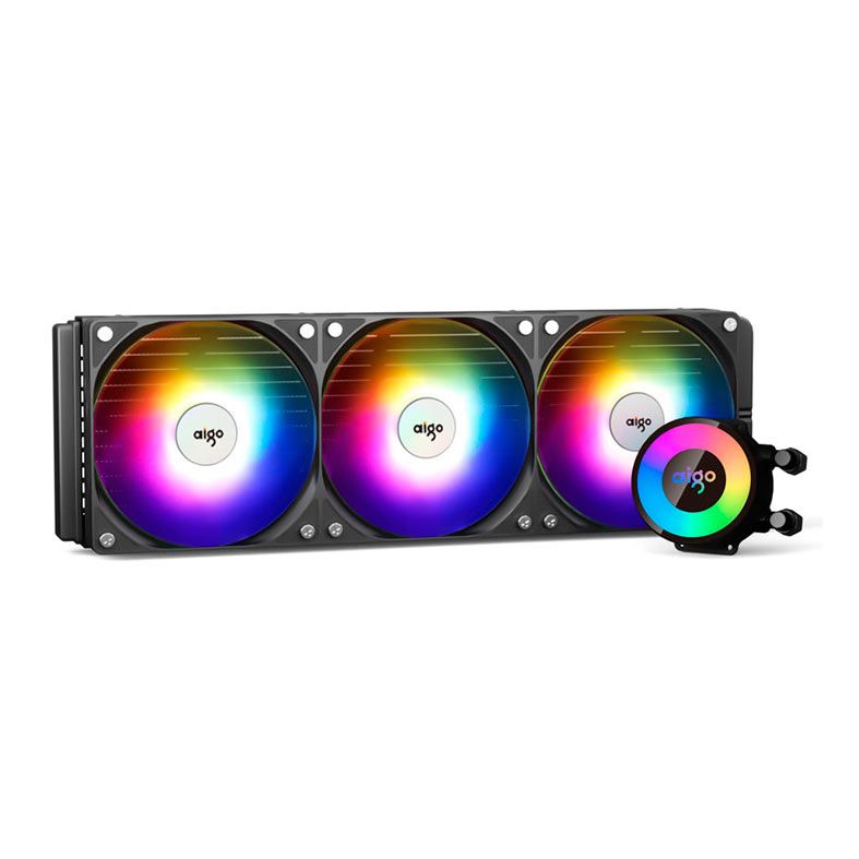 Water Cooler Aigo Darkflash AP360, ARGB, 360mm, Preto, AP360BLACK