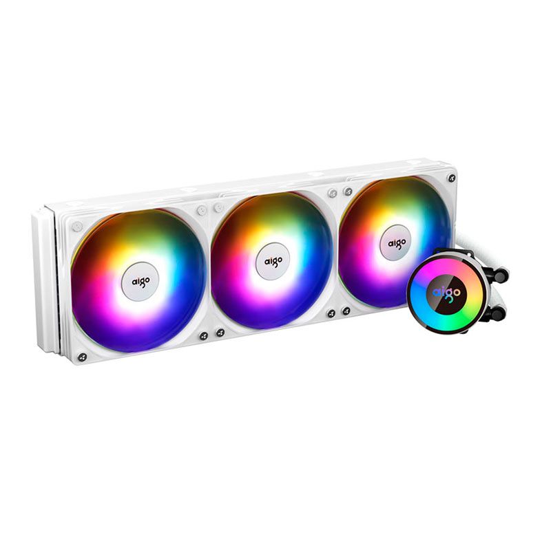 Water Cooler Aigo Darkflash AP360, ARGB, 360mm, Branco, AP360WHITE