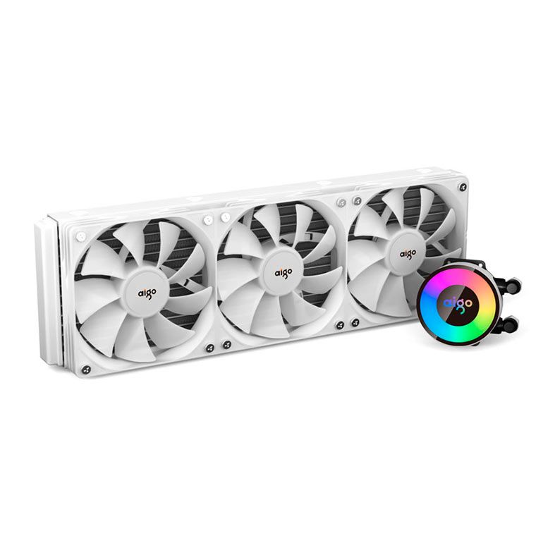 Water Cooler Aigo Darkflash AP360, ARGB, 360mm, Branco, AP360WHITE