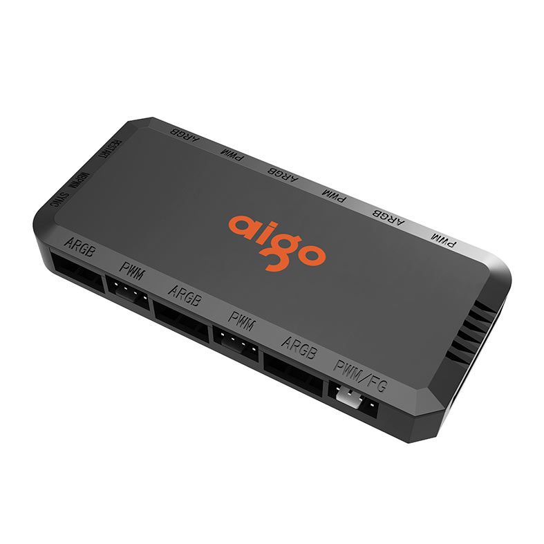 Controladora Aigo APC1, 6 Portas ARGB, , 6 Portas PWM, APC1-PWM