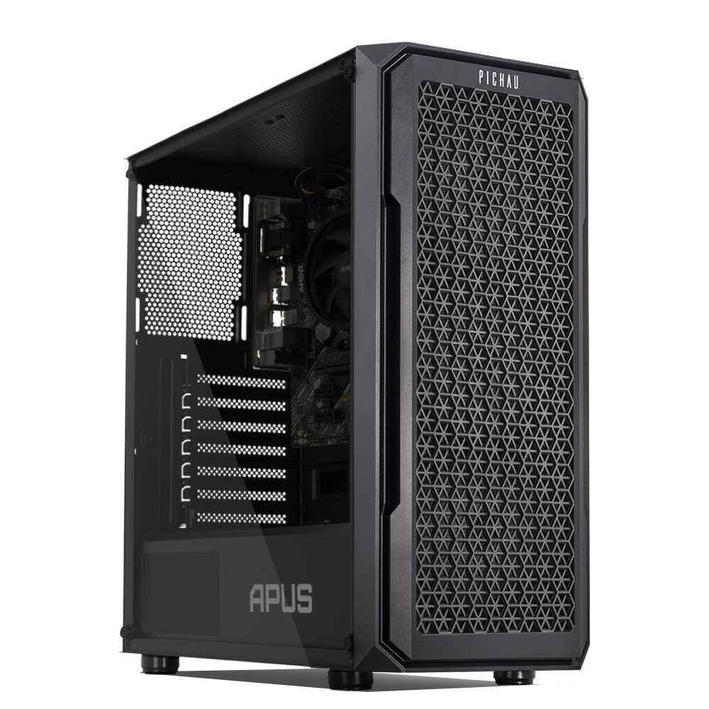 PC Gamer Completo Mancer Kvasir III, AMD Ryzen 7 5700G, 16GB DDR4, SSD M.2 480GB + Cadeira Gamer + Monitor + Kit Periféricos 