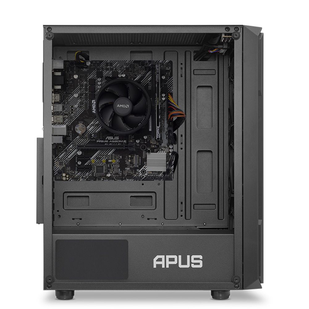 PC Gamer Completo Mancer Kvasir III, AMD Ryzen 7 5700G, 16GB DDR4, SSD M.2 480GB + Cadeira Gamer + Monitor + Kit Periféricos 