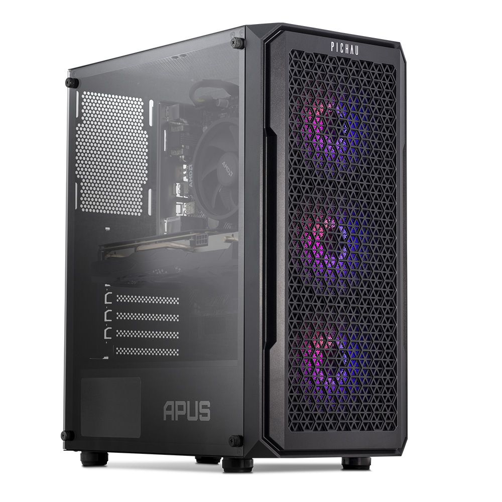 PC Gamer Pichau Amaymon IV, AMD Ryzen 5 5600, Radeon RX 7600 8GB, 16GB DDR4, SSD M.2 480GB 