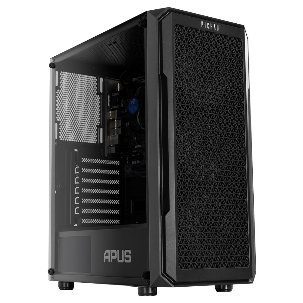 PC Completo Pichau Dionísio II, Intel i3-8100T, UHD Intel 630, 16GB DDR4, SSD 480GB + Monitor + Kit Periféricos