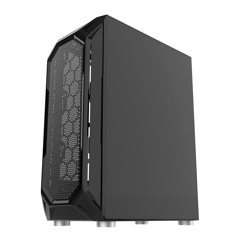 Gabinete Gamer Alseye Aqua, Mid-Tower, Lateral de Vidro, Preto, AQUA-BK