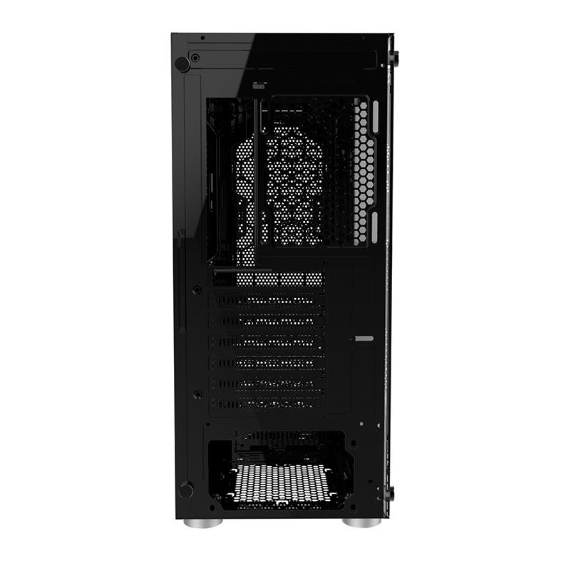 Gabinete Gamer Alseye Aqua, Mid-Tower, Lateral de Vidro, Preto, AQUA-BK