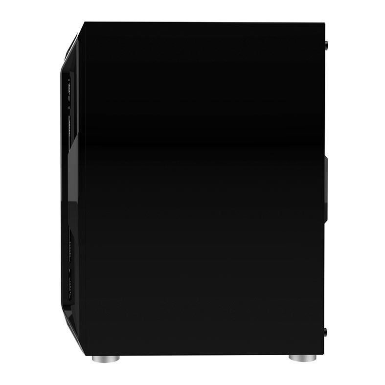 Gabinete Gamer Alseye Aqua, Mid-Tower, Lateral de Vidro, Preto, AQUA-BK