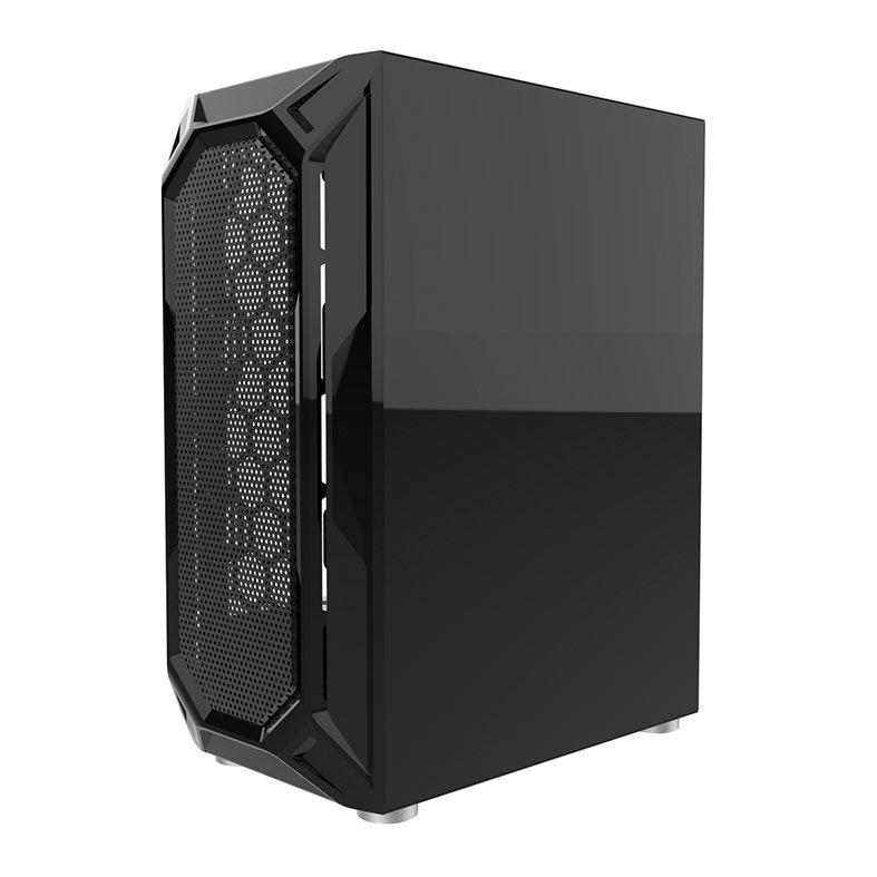 Gabinete Gamer Alseye Aqua, Mid-Tower, Lateral de Vidro, Preto, AQUA-BK