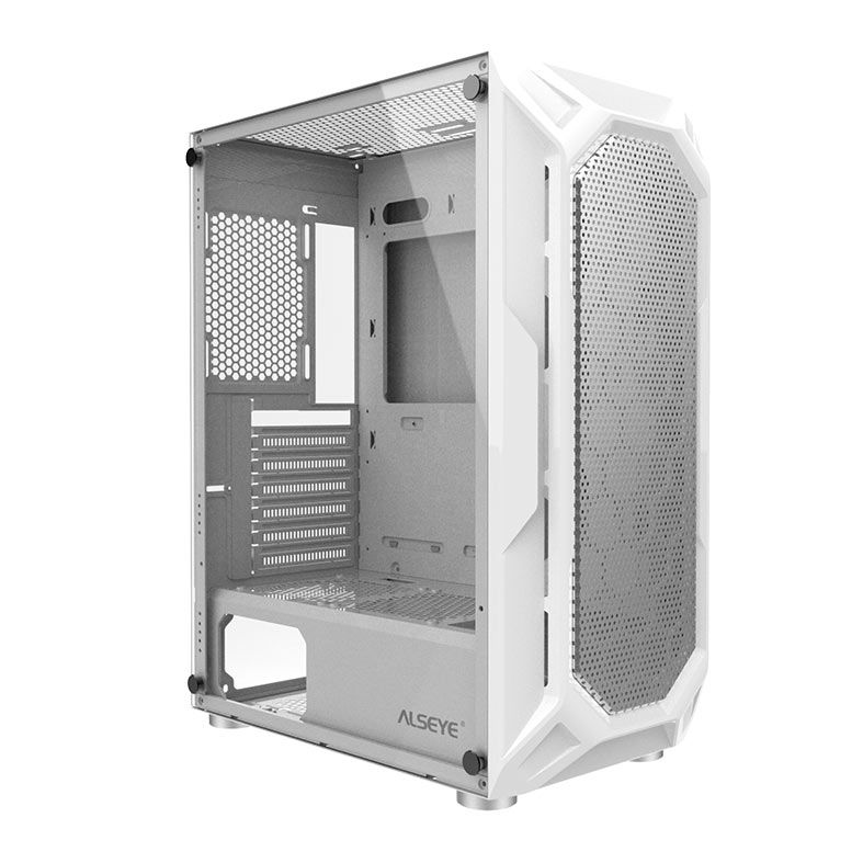Gabinete Gamer Alseye Aqua, Mid-Tower, Lateral de Vidro, Branco, AQUA-WH