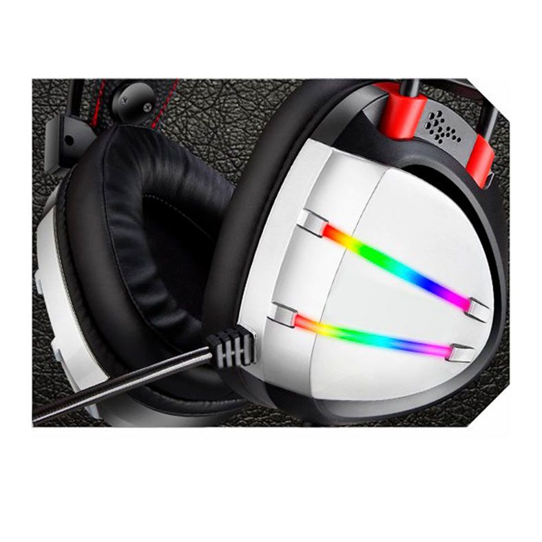 Headset Gamer K-MEX AR70, Led, Drivers 50mm, Preto e Prata, AR7002SU71PRB0X