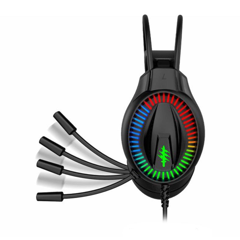 Headset Gamer K-Mex AR99, RGB, Drivers 50mm, Preto, AR9935SS21PPB1X