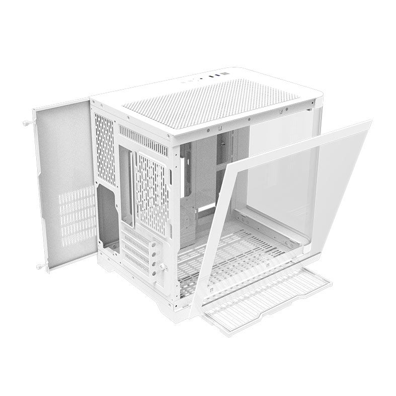 Gabinete Gamer Aigo Darkflash Arc1 Mini, Mid-Tower, Lateral de Vidro, Branco, ARC1-MINI-WHITE