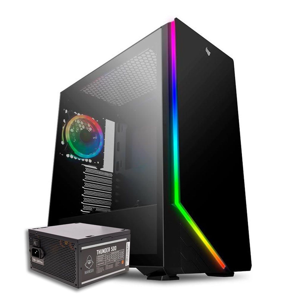 Pichau Kit Upgrade, Gabinete Pichau Archangel X RGB + Fonte Mancer Thunder 500W