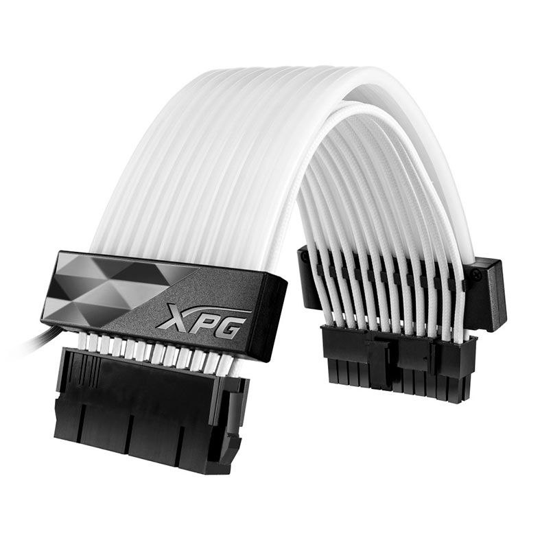Cabo Extensor Sleeved XPG Prime, ARGB, 24 Pin-MB, ARGBEXCABLE-MB-BKCWW