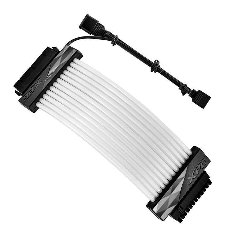 Cabo Extensor Sleeved XPG Prime, ARGB, 24 Pin-MB, ARGBEXCABLE-MB-BKCWW