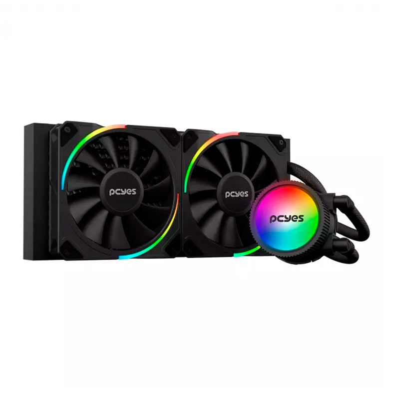 Water Cooler Pcyes Sangue Frio 3, ARGB, 240mm, Preto, ARGBSF3240BR