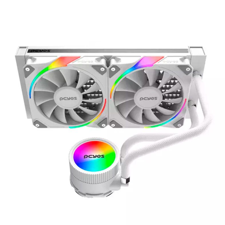 Water Cooler Pcyes Sangue Frio 3, ARGB, 240mm, Branco, ARGBSF3240WGBR