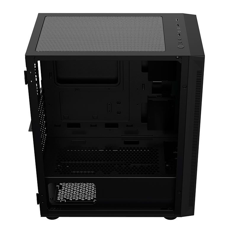 Gabinete Gamer Gamdias Argus E4 Elite, RGB, Mid-Tower, Lateral Vidro, Preto, ARGUS-E4-ELITE