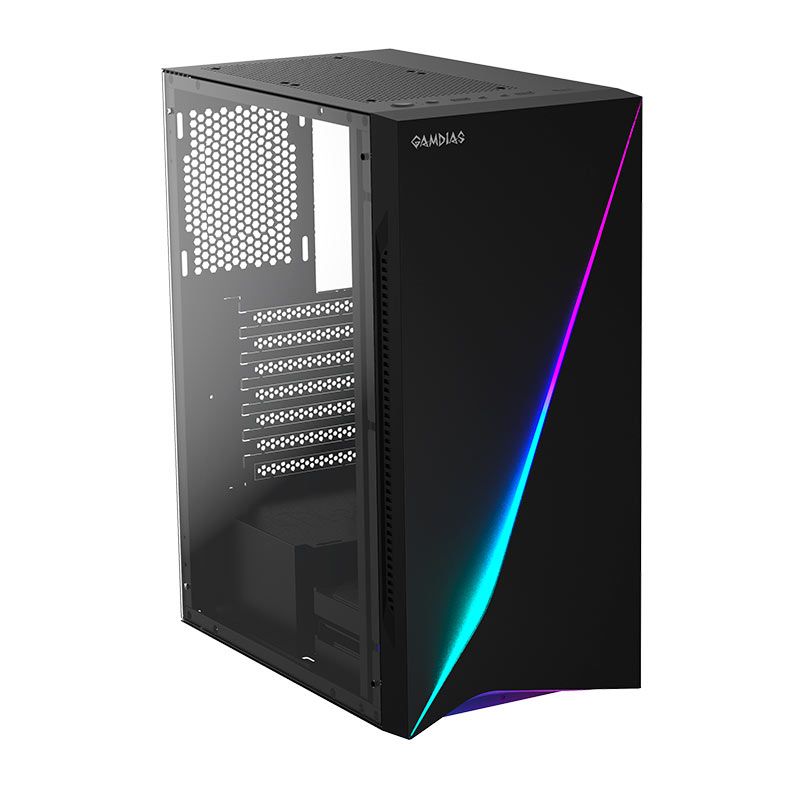 Gabinete Gamer Gamdias Argus E5, RGB, Lateral Vidro, ARGUS-E5