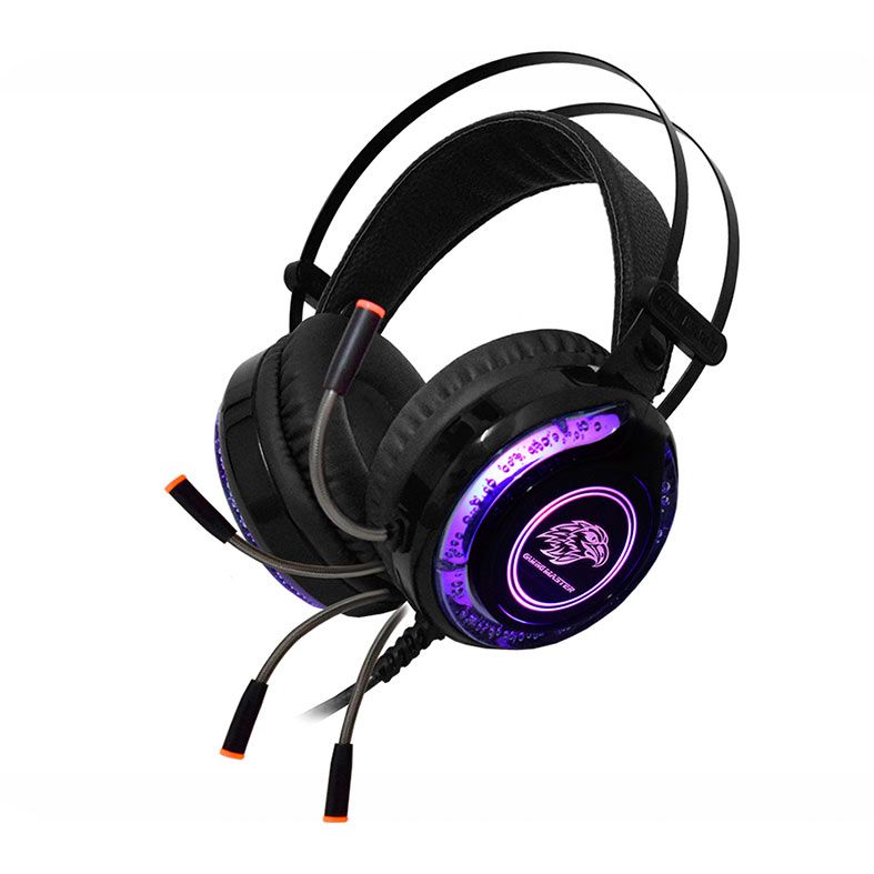 Headset Gamer K-MEX ARS9, Led Azul, Drivers 50mm, Preto, ARS9300S21PPB1X