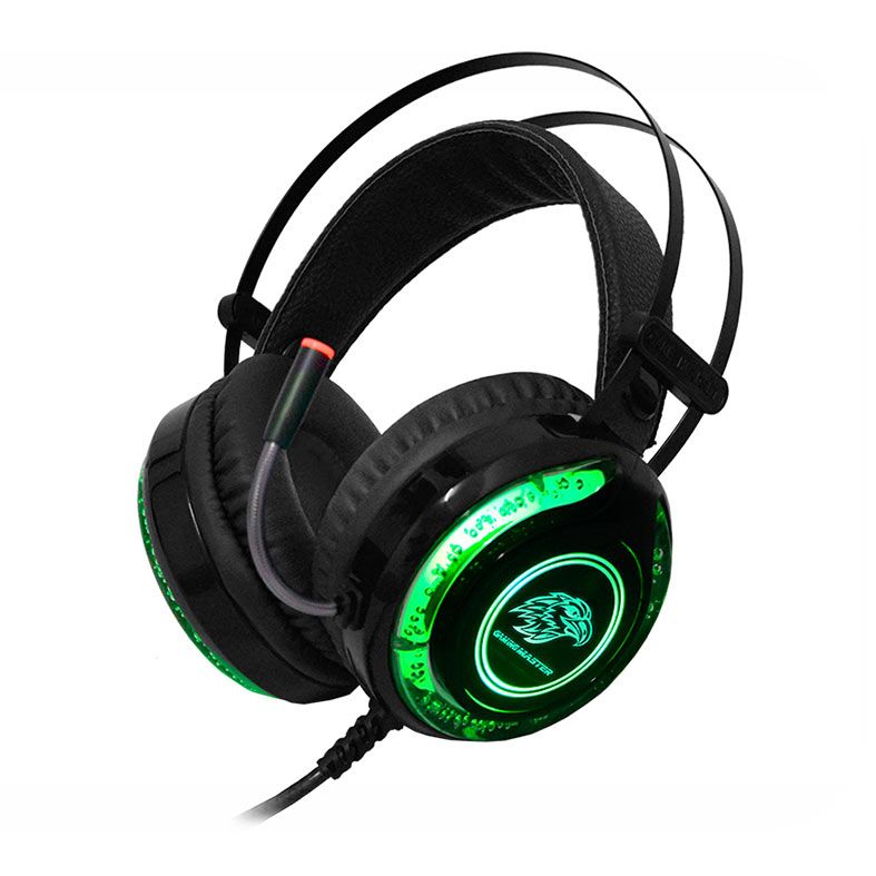 Headset Gamer K-MEX ARS9, Led Azul, Drivers 50mm, Preto, ARS9300S21PPB1X
