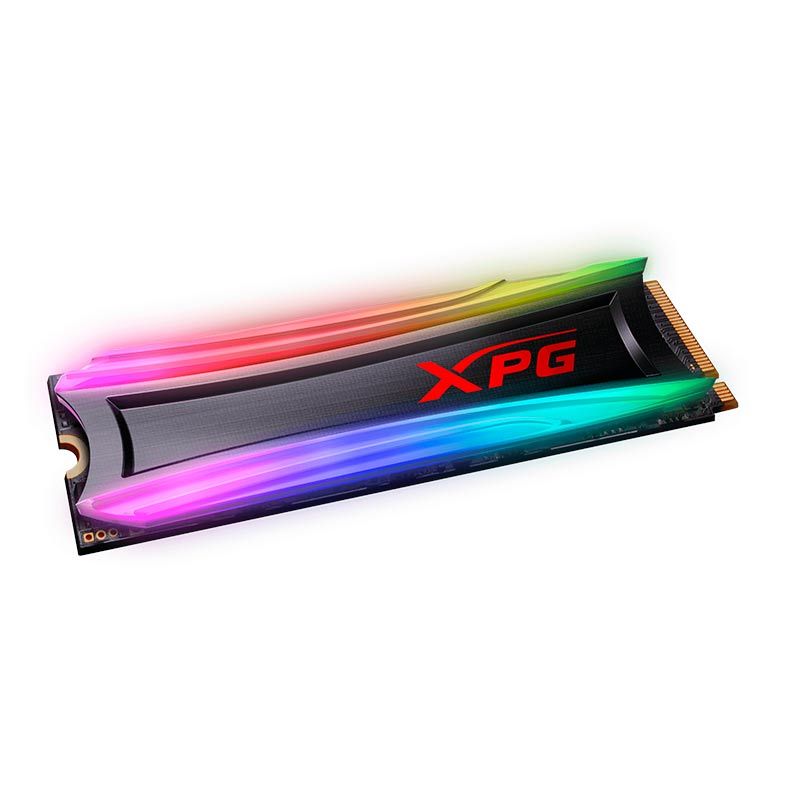 SSD Adata XPG Spectrix S40G, 2TB, M.2 2280, PCIe NVMe, RGB, Leitura 3500MB/s, Gravacao 3000MB/s, AS40G-2TT-C