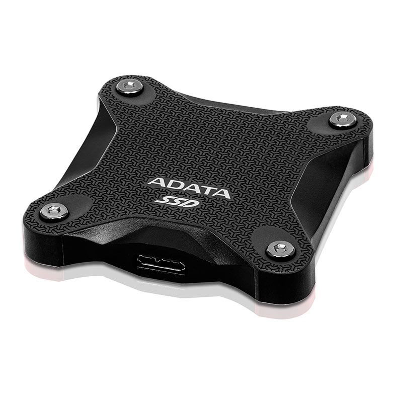 SSD Externo Adata SD600Q, 480GB, SATA, Leitura 440MB/s, Gravacao 440MB/s, ASD600Q-480GU31-CBK